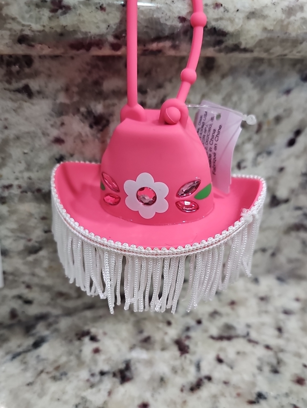 Cowboy Hat With Fringe And Jeweled Hand Sanitizer Holder by Bath and Body Works